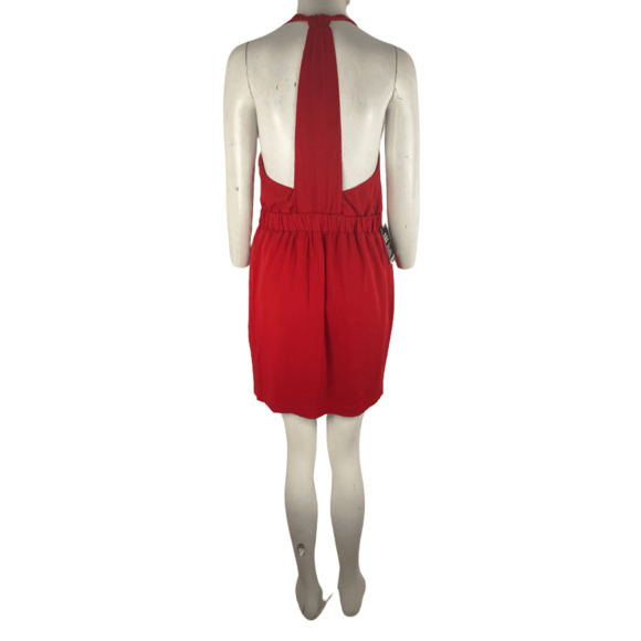 Express women's wine halter dress size M - Picture 2 of 2